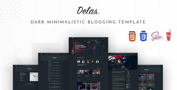 Delas - Dark Minimalist Blogging HTML Template Delas - Dark Minimalist Blogging HTML Template