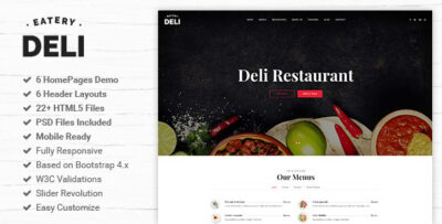 Deli | Restaurant HTML5 Template