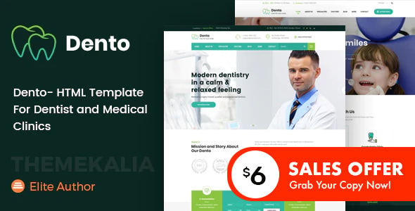 Dento - Dentist HTML Template Dento - Dentist HTML Template