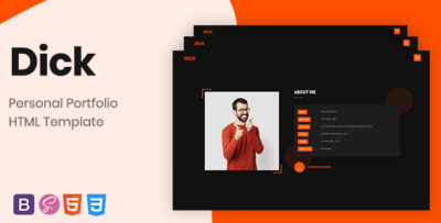 Dick - Bootstrap 4 Personal Portfolio