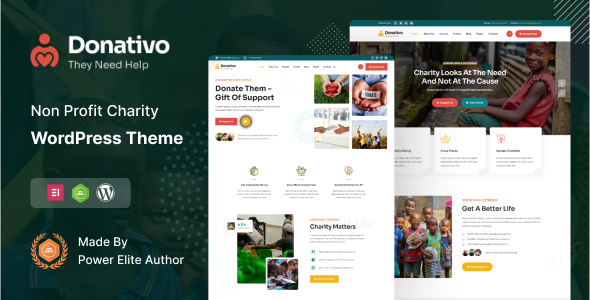 Donativo - NonProfit Fundraising Charity WordPress Theme Donativo - NonProfit Fundraising Charity WordPress Theme