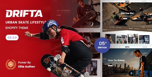 Drifta - Urban Skate Lifestyle OS Shopify Theme Drifta - Urban Skate Lifestyle OS Shopify Theme