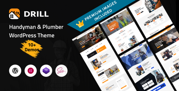 Drill - Handyman & Plumber Services WordPress Theme Drill - Handyman & Plumber Services WordPress Theme