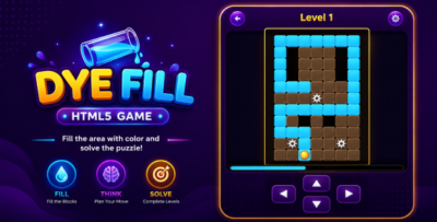 DyeMaze | HTML5 Maze Fill Puzzle Game