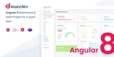 EasyDev-ng - Developer Friendly Angular 8 BS4 Admin Template + Seed Project
