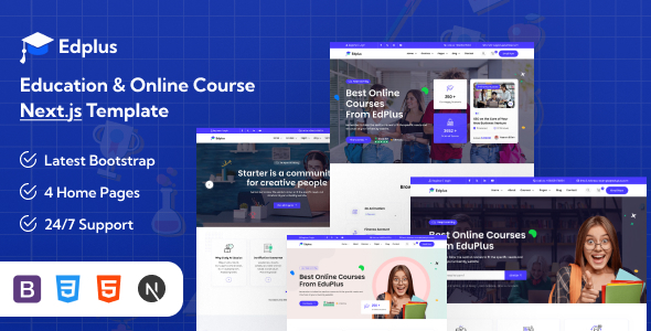 Edplus - Education & Online Course Next Template Edplus - Education & Online Course Next Template