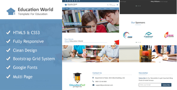 Education World Responsive Html Template Education World Responsive Html Template