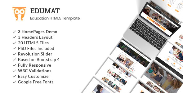 Edumat | Education & Courses HTML5 Template Edumat | Education & Courses HTML5 Template