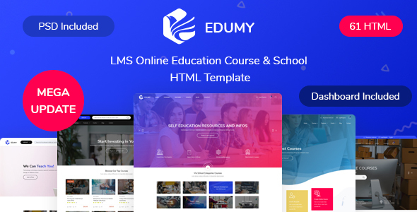 Edumy - LMS Online Education Course & School HTML Template Edumy - LMS Online Education Course & School HTML Template