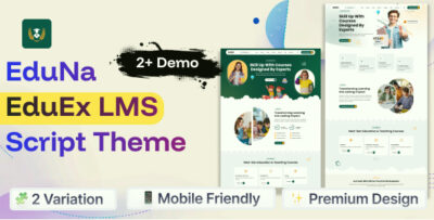 EduNa - EduEx LMS Script Laravel Theme