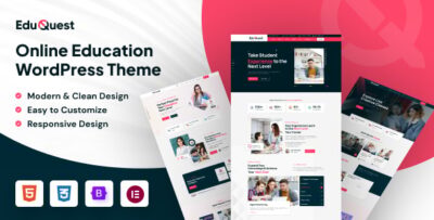 EduQuest - Education LMS WordPress Theme