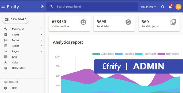 Efnify - Material Design Admin Template Efnify - Material Design Admin Template