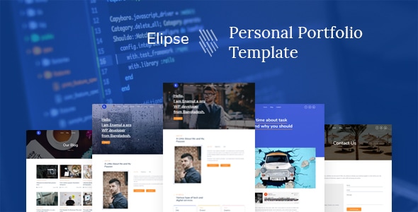 Elipse - Personal Portfolio HTML5 Template Elipse - Personal Portfolio HTML5 Template