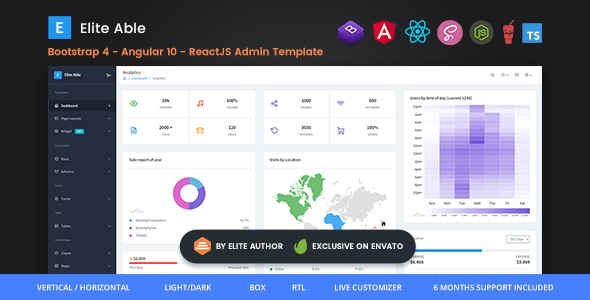 Elite Able - Bootstrap 4, Angular 10 & Reactjs Redux Admin Template Elite Able - Bootstrap 4, Angular 10 & Reactjs Redux Admin Template