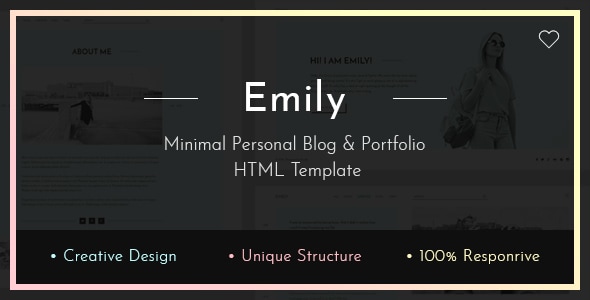 Emily — Personal Blog HTML Template Emily — Personal Blog HTML Template