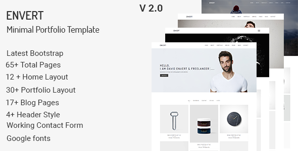 Envert - Minimal Portfolio HTML Template Envert - Minimal Portfolio HTML Template