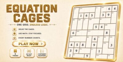Equation Cages | HTML5 Puzzle Game