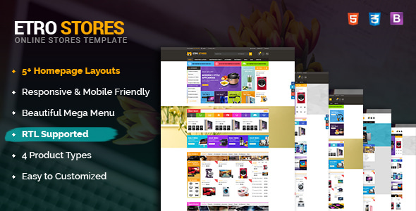 EtroStore - Responsive & Multi-Purpose HTML5 Template EtroStore - Responsive & Multi-Purpose HTML5 Template