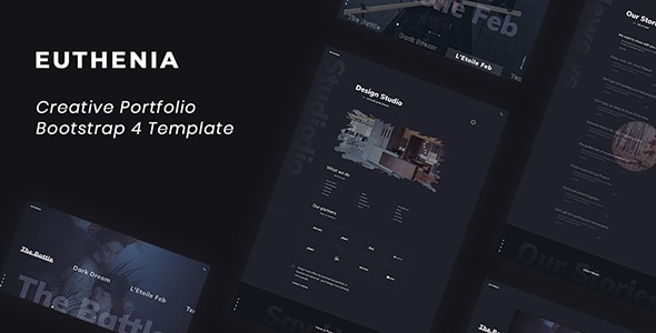Euthenia - Creative Portfolio Bootstrap 4 Template Euthenia - Creative Portfolio Bootstrap 4 Template