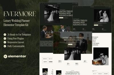 Evermore - Luxury Wedding Planner Elementor Template Kit