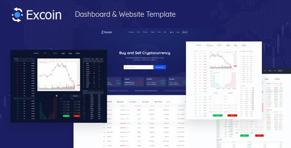 Excoin - Cryptocurrency Trading Dashboard Template Excoin - Cryptocurrency Trading Dashboard Template