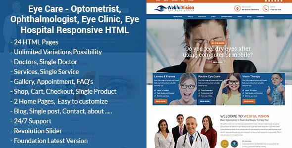 EyeLove - Optometrist & Eye Care HTML Template EyeLove - Optometrist & Eye Care HTML Template