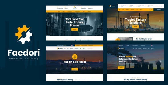 Facdori - Factory & Industrial Business HTML Template Facdori - Factory & Industrial Business HTML Template