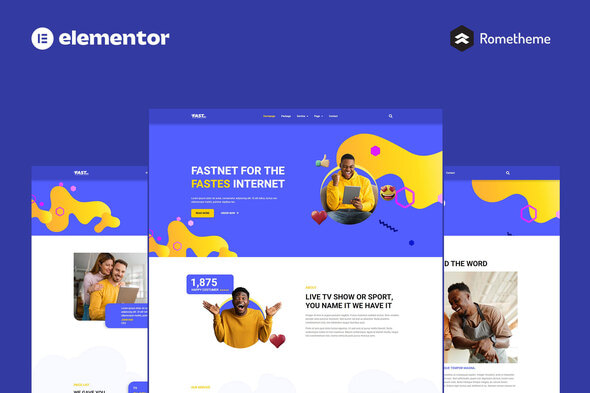 Fastnet - Broadband & Internet Elementor Pro Full Site Template Kit Fastnet - Broadband & Internet Elementor Pro Full Site Template Kit
