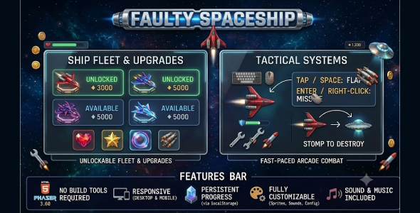 Faulty Spaceship | HTML5 Arcade Game Faulty Spaceship | HTML5 Arcade Game