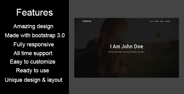 FIERSTA-Personal / Portfolio HTML5 Template FIERSTA-Personal / Portfolio HTML5 Template