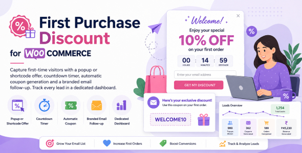 First Purchase Discount for WooCommerce First Purchase Discount for WooCommerce