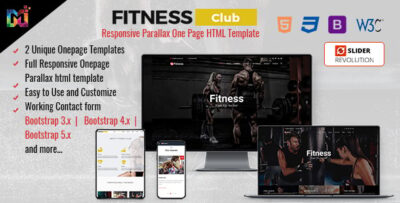 FIT - Responsive Parallax One Page HTML Template