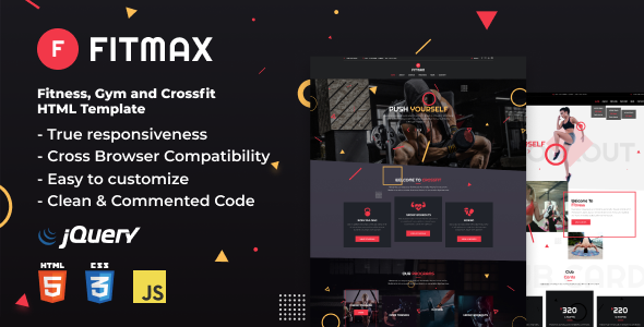 Fitmax | Fitness and Crossfit HTML Template Fitmax | Fitness and Crossfit HTML Template