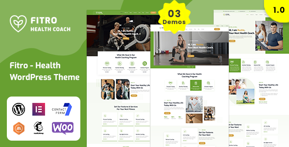 Fitro - Health Coach WordPress Theme Fitro - Health Coach WordPress Theme