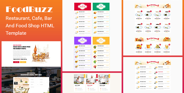 FoodBuzz-Restaurant, Cafe, Bar and Food shop HTML Template FoodBuzz-Restaurant, Cafe, Bar and Food shop HTML Template