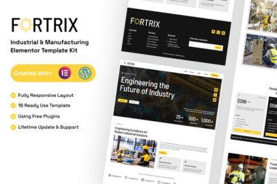 Fortrix - Industrial & Manufacturing Elementor Template Kit