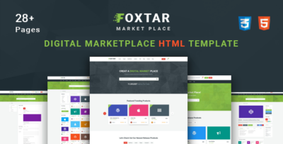 Foxtar - Digital Marketplace HTML Template