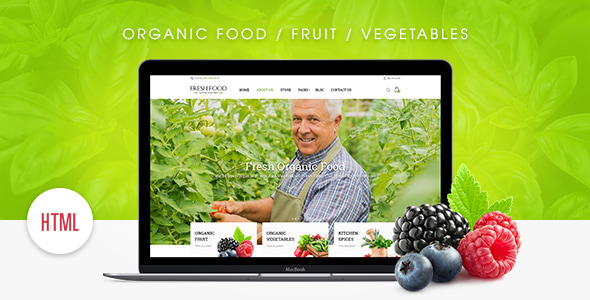 Fresh Food – Organic Food/Fruit/Vegetables eCommerce HTML Template Fresh Food – Organic Food/Fruit/Vegetables eCommerce HTML Template