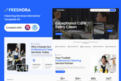 Freshora - Cleaning Services Elementor Template Kit
