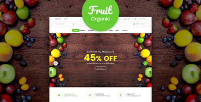 Fruit shop - Organic Food RTL Responsive Html Template