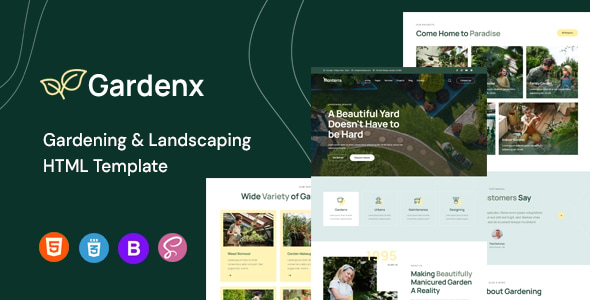 Gardenx | Gardening & Landscaping HTML Template Gardenx | Gardening & Landscaping HTML Template
