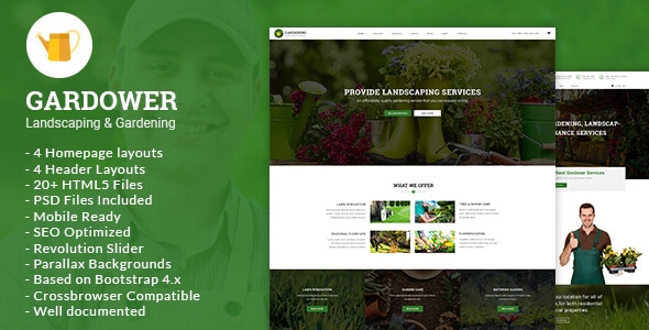 Gardower - Landscaping & Gardening HTML5 Template Gardower - Landscaping & Gardening HTML5 Template