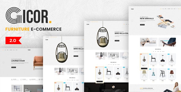 Gicor - Furniture eCommerce Template Gicor - Furniture eCommerce Template