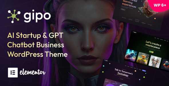 Gipo - AI Startup & GPT Chatbot Business WordPress Theme Gipo - AI Startup & GPT Chatbot Business WordPress Theme