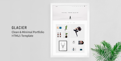 Glacier - Clean & Minimal Portfolio HTML5 Template