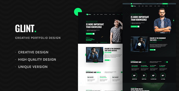 Glint - Personal Portfolio HTML Template Glint - Personal Portfolio HTML Template