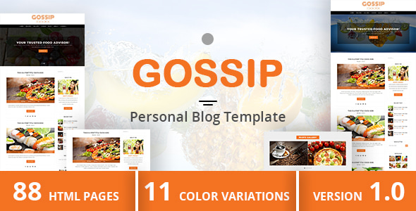GOSSIP - Personal Blog Template GOSSIP - Personal Blog Template