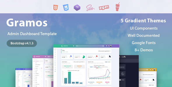 Gramos - Responsive Admin Dashboard Template Gramos - Responsive Admin Dashboard Template