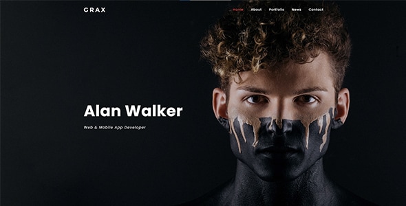 Grax - Personal Portfolio Template Grax - Personal Portfolio Template
