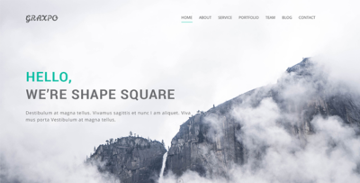 Graxpo - Bootstrap Agency and Portfolio Template HTML